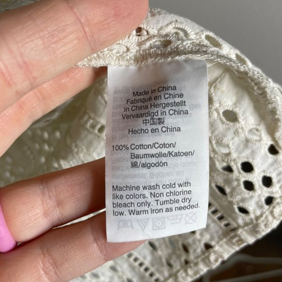 Madewell White Eyelet Blouse - Picture 7 of 9